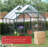 8X6Ft-Green Double Door Polycarbonate Greenhouse Raised Base And Anchor Aluminum Heavy Duty Walk-In Greenhouses For Outdoor Backyard In All Season-118993098-118993105