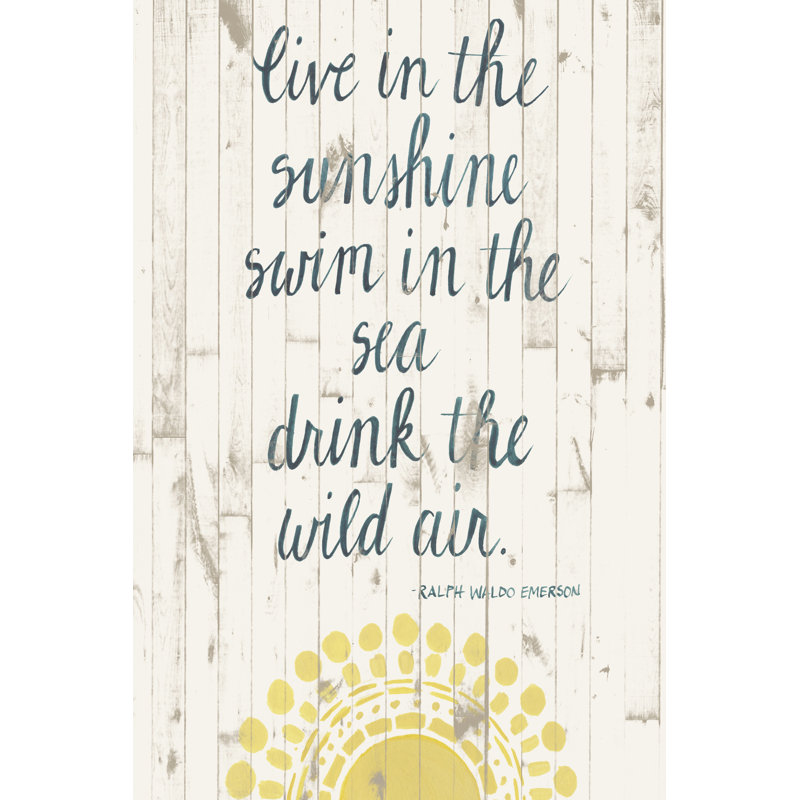 Sun Quote IV - Wrapped Canvas Print, 46cm H x 30cm W x 3.8cm D