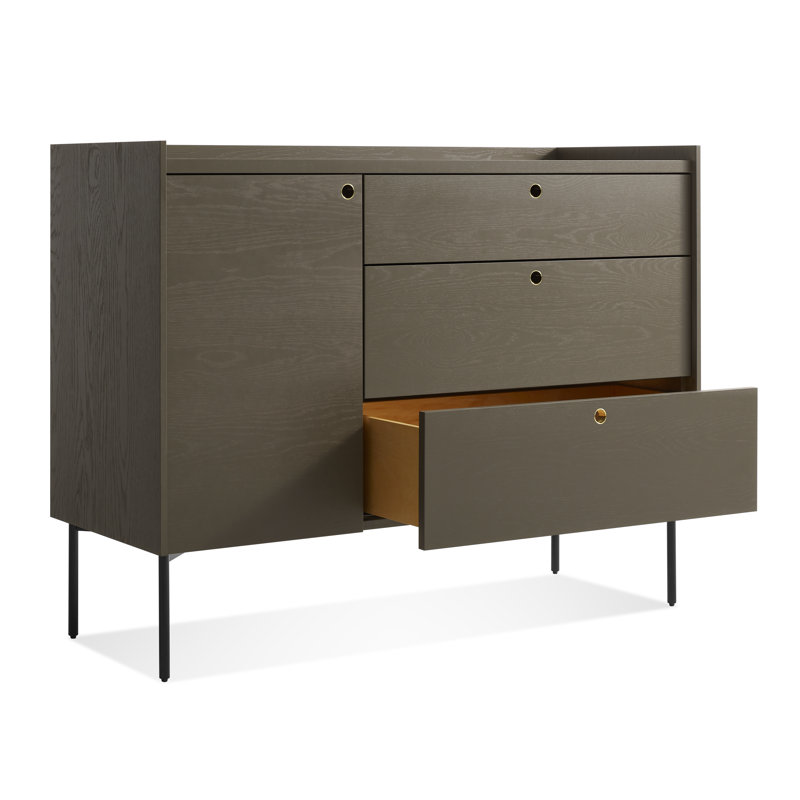 Peek 49'' W Credenza, Dark Olive