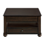 Gruner Square Lift-Top Coffee Table w/ Casters in Cherry