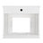 Highgate Faux Cararra Marble Electric Media Fireplace