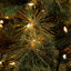 4Ft. Pre-Lit Artificial Mixed Pine Snowed Christmas Tree With Pinecones In Decorative Planter With 60 Warm White LED Lights
