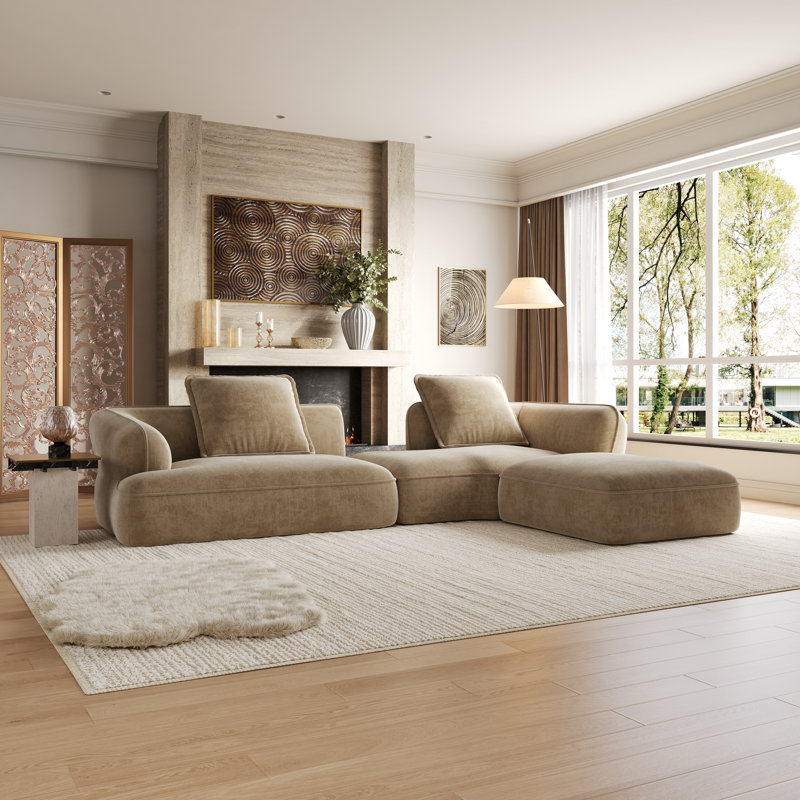 Canapé modulaire Boneless Alto, Blanc cassé / blanc
