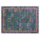 Machine Washable Indoor/Outdoor Xhevrie Teal Rug