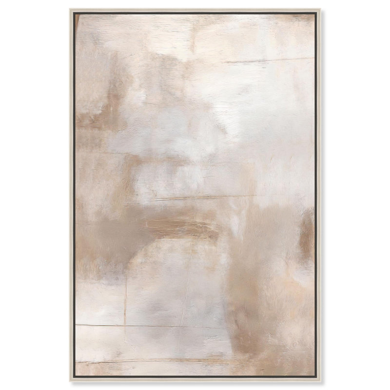 «Eroded Echoes I Boho Decor», reproduction d'art sur toile par Art Remedy, H 15 po x l 10 po, Cadre argenté