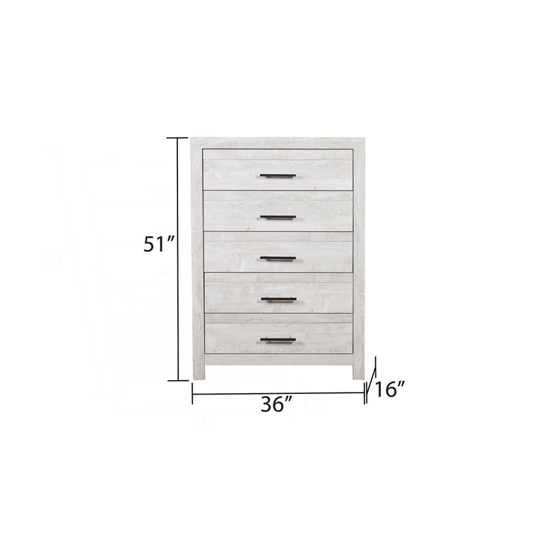 Commode 5 tiroirs de style moderne, Commode