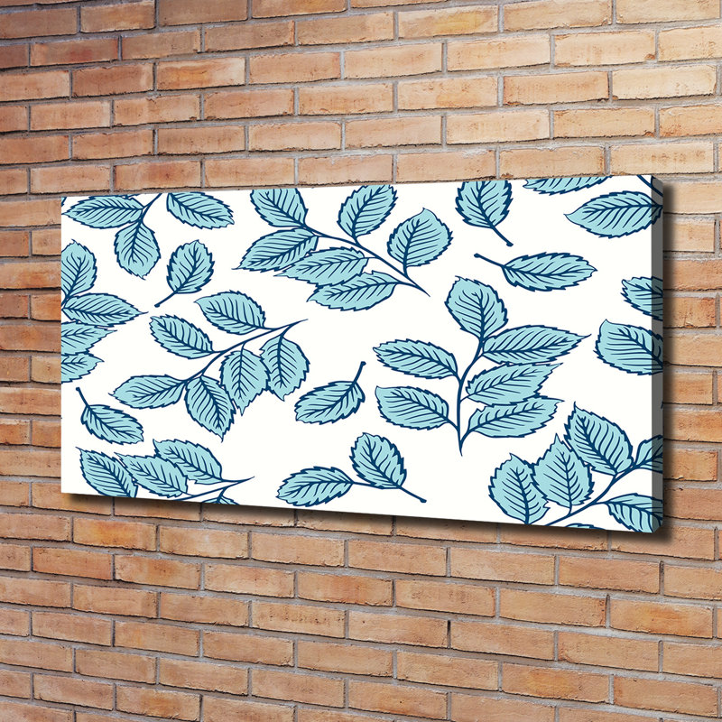 Leaves 1 Piece Wrapped Canvas Wall Art