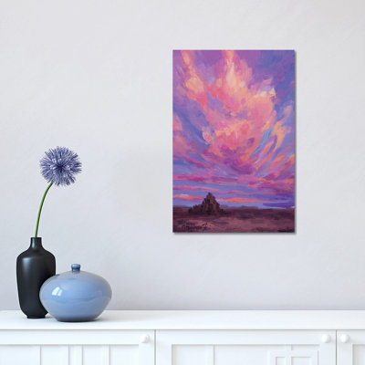 Stained Glass Formation 1 Piece Wrapped Canvas Painting