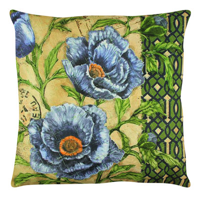 Coussin lavable de qualité supérieure, 17,0 x 17,0 pouces, 50% coton / 50% polyester, rembourrage en silicone, fermeture à glissière dissimulée | Doux, confortable et repassable | Parfait pour la décoration intérieure, le salon et la chambre à cou