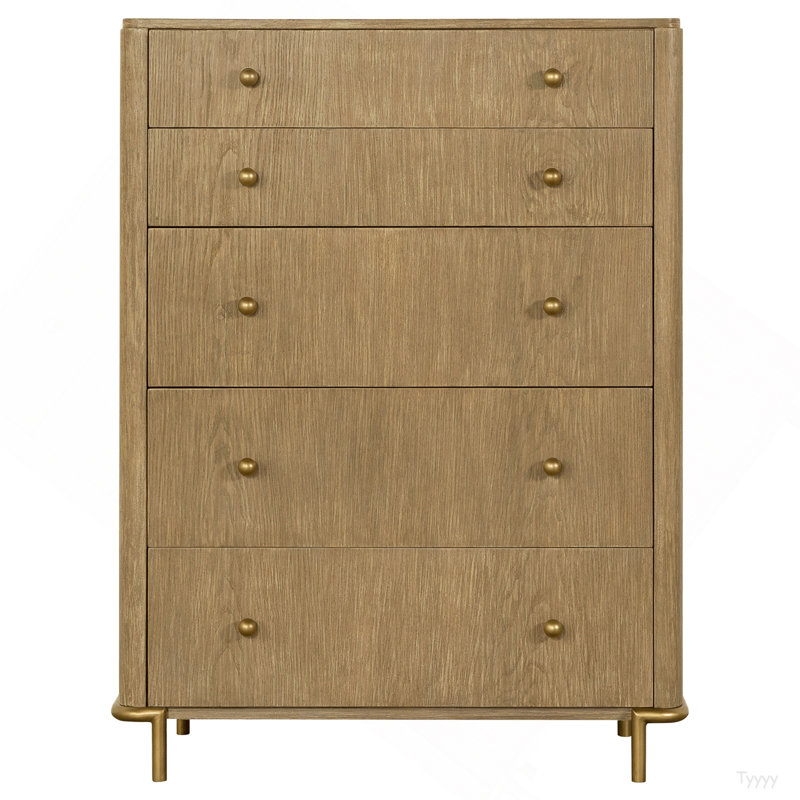Commode rectangulaire à 5 tiroirs Stevie