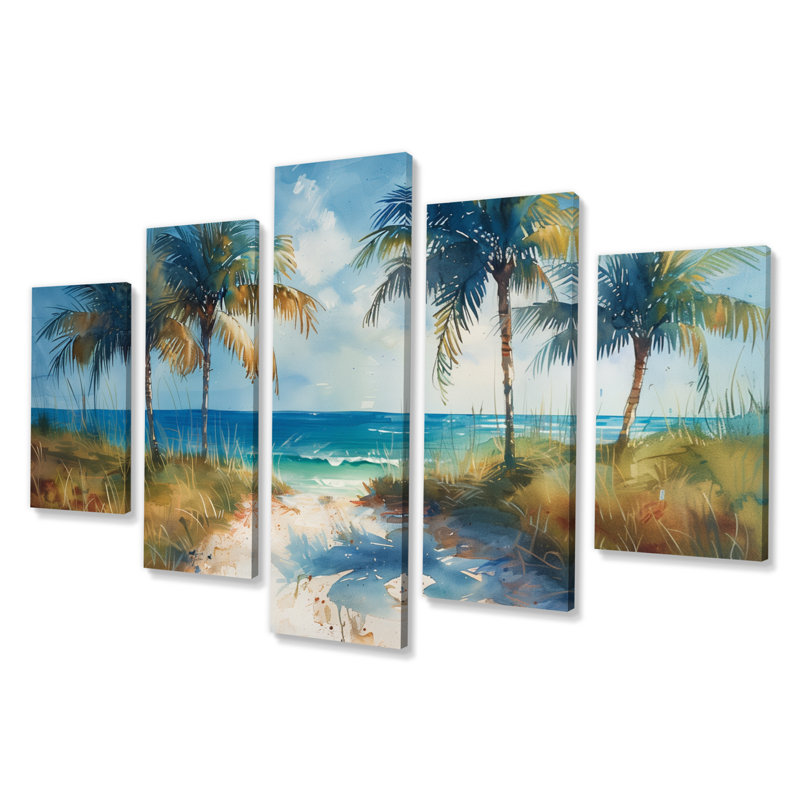 Morada - Palms & Palm Trees Wall Decor Set