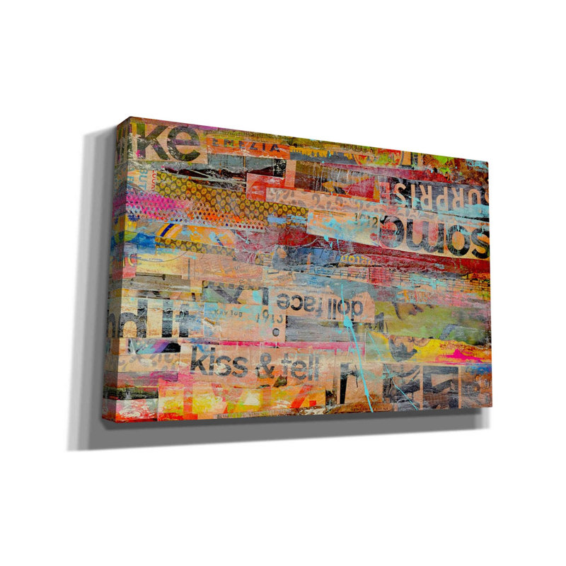 «Epic Graffiti» «Metro Mix II» par Erin Ashley, art mural sur toile, H 26 po x l 40 po x P 1,5 po