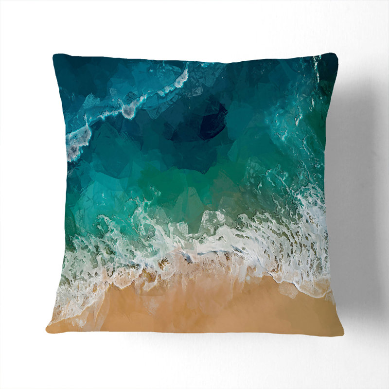 Abstract Square Cushion, 55 x 55 cm, Black