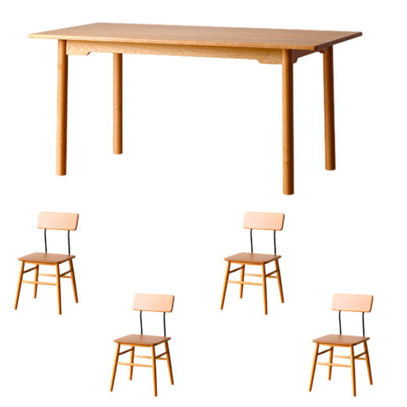 Ensemble de table de salle à manger Minimalist, H 29,53 po x L 78,74 po x l 35,43 po