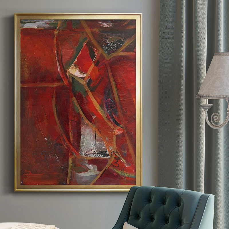 " City Life II ", Gold, 42.5" H x 30.5" W x 1" D