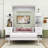 Murphy Bed Wall Bed with Shelves, Drawers and LED Lights-96227677-123407982