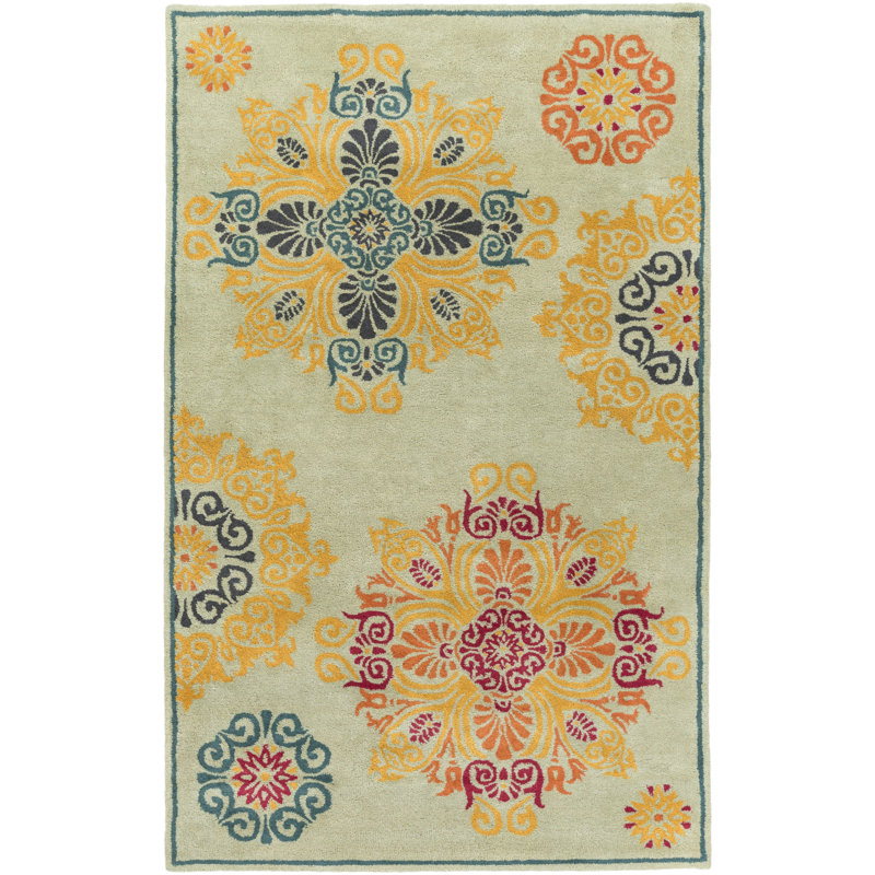 Elsberry Wool Floral Indoor Rug