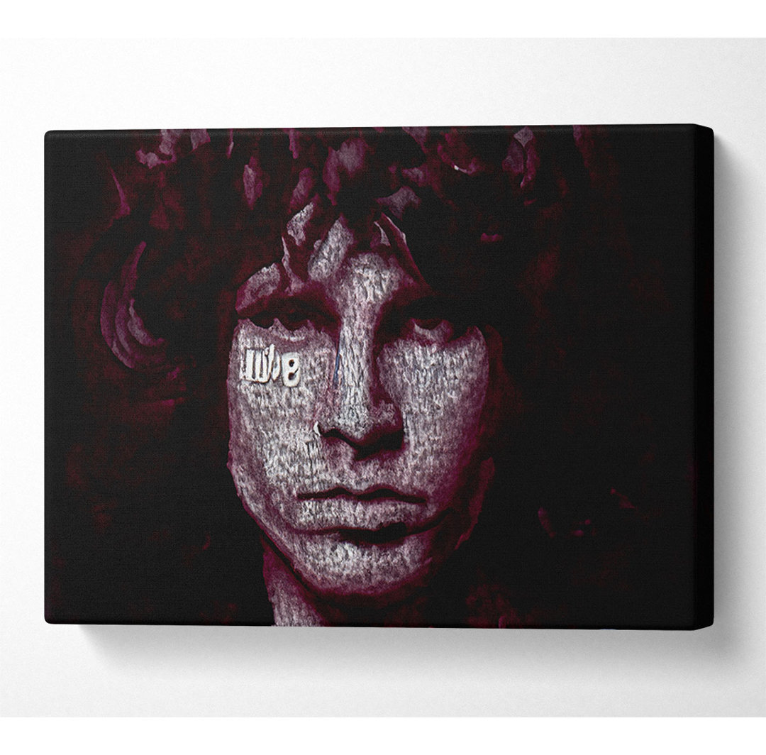 Jim Morrison Words - Kunstdrucke auf Segeltuch