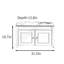 Banc de rangement pour chaussures 31,5 po