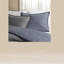 Ensemble de literie confortable en coton, sergé bleu / grand, confort toutes saisons