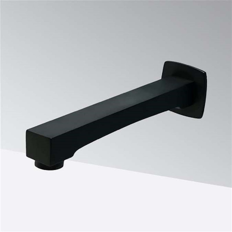 Matte Black Wall-Mount Commercial Touchless Bathroom Faucet – Infrared Sensor Technology