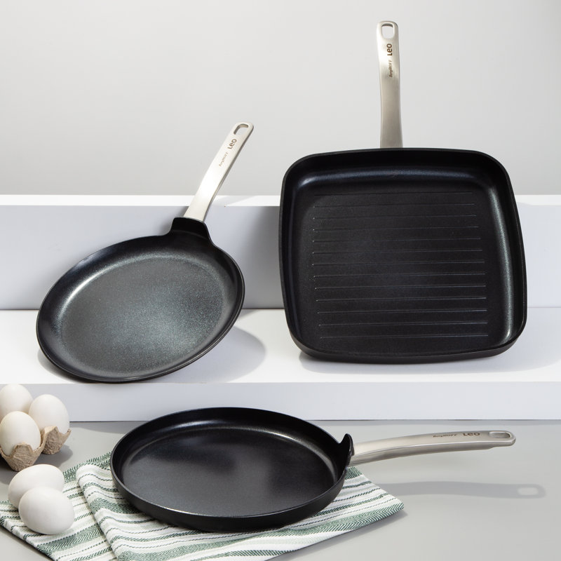 Moule à crêpes en céramique antiadhésive de 10,25 po BergHOFF Leo Graphite