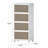  4 Pack Canas Plastic Foldable Stackable Storage Bin Double Door With Lids And Wheels Display Case Showcase Closet Rectangle Box Organizers And Storage For Electronics, Clothes, Toys-2137217202