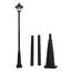 Lampadaire d'extérieur en métal robuste 7,87 pi-129160675