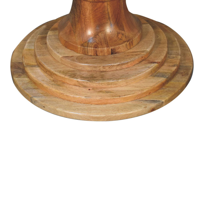 43" Brown Solid Wood Dining Table