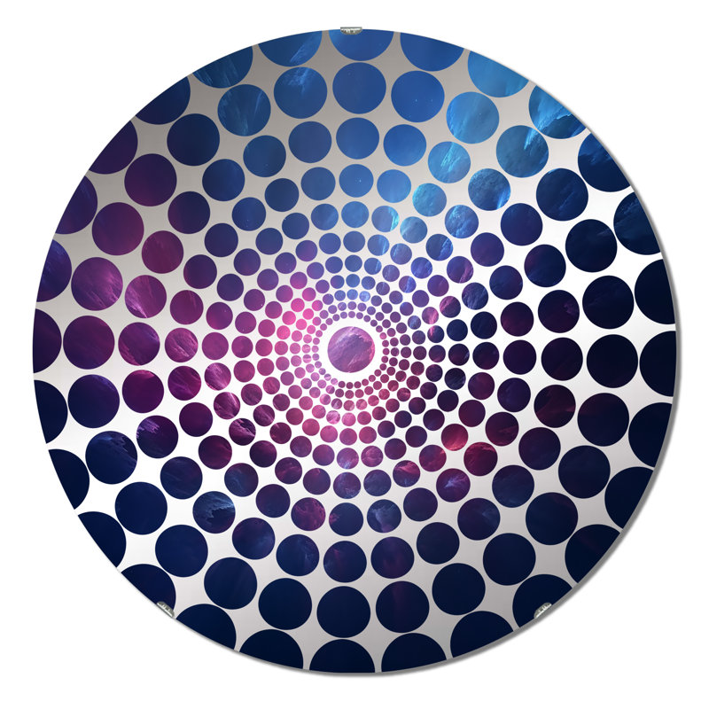 Ballintoy - Miroir décoratif à cercles concentriques, 23,6 po x 23,6 po