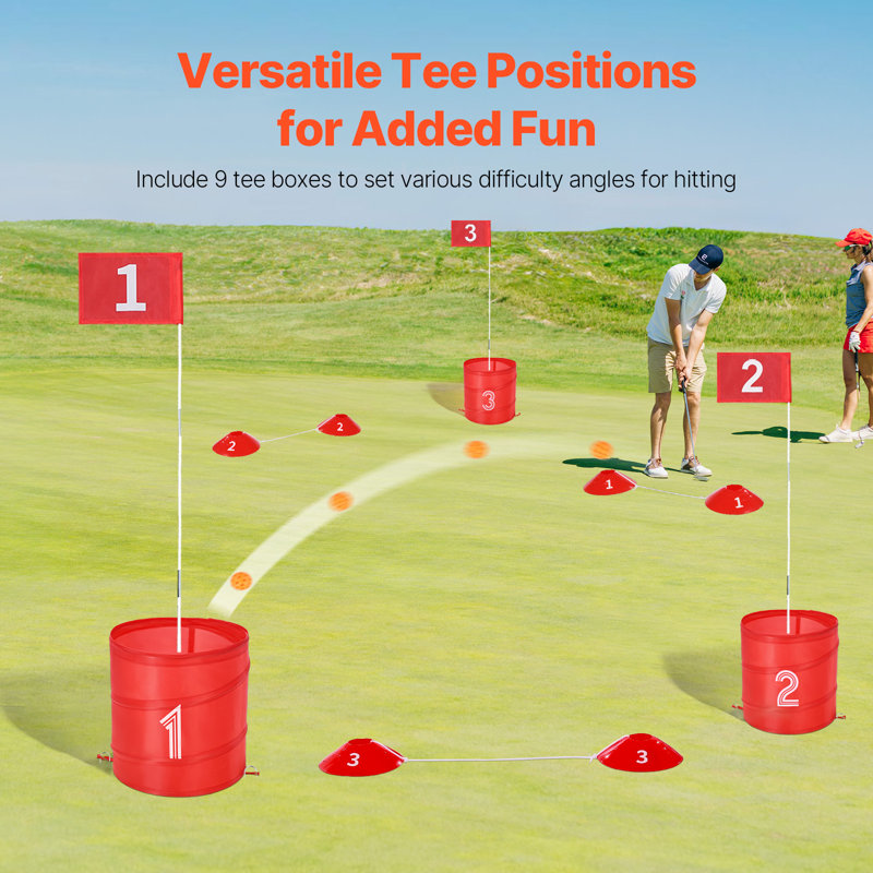 Jeu de golf portatif extérieur 9 trous pour enfants et adultes Backyard Golf Game