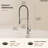 Commercial Style Dual Function Single Handle Pull Down Kitchen Faucet-126450218