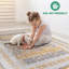 Tapis médaillon crème / ivoire 2X3, résistant aux taches et sans perte de poils, pour le salon, la chambre à coucher, la salle à manger et le bureau personnel
