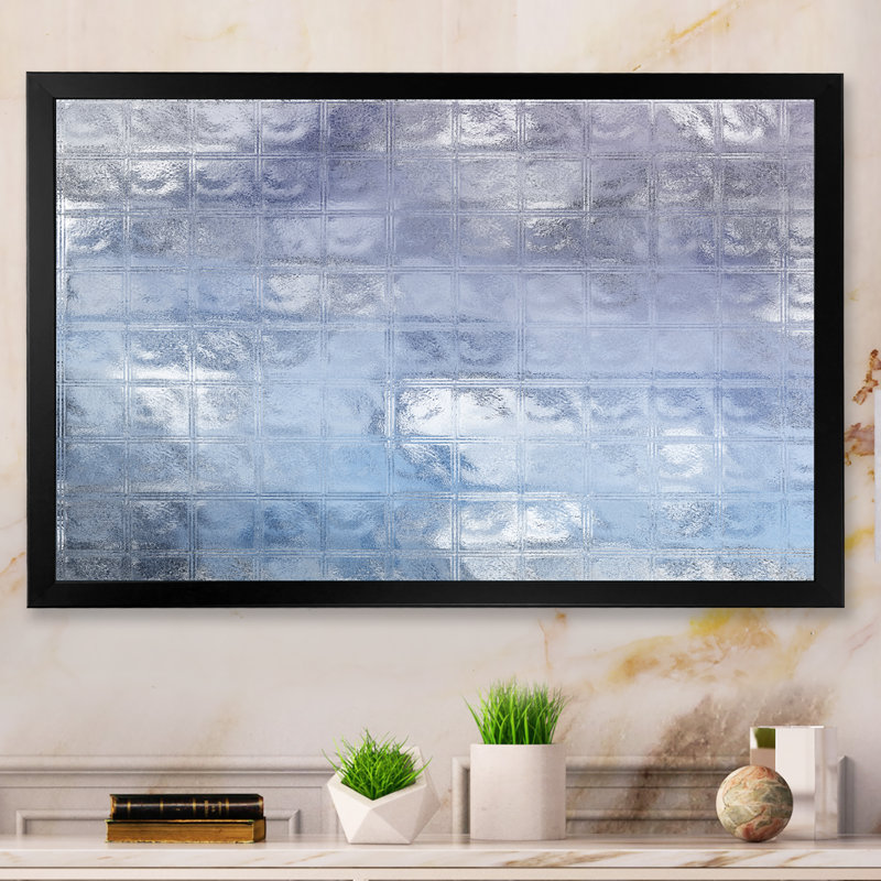 «Abstract Blue Glass Design», reproduction de cadre photo sur toile, H 8 po x l 12 po x P 1 po