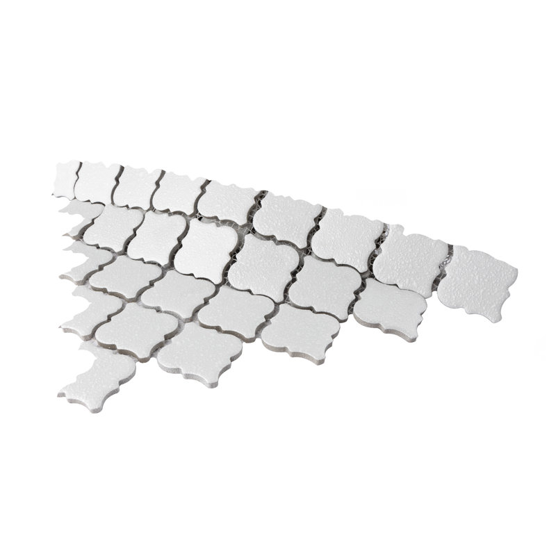 Hudson Tangier 2" x 2" Porcelain Mosaic Wall & Floor Tile, White