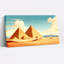 Ensemble de 1 tableau sur toile représentant les pyramides égyptiennes et un paysage désertique-2076056003