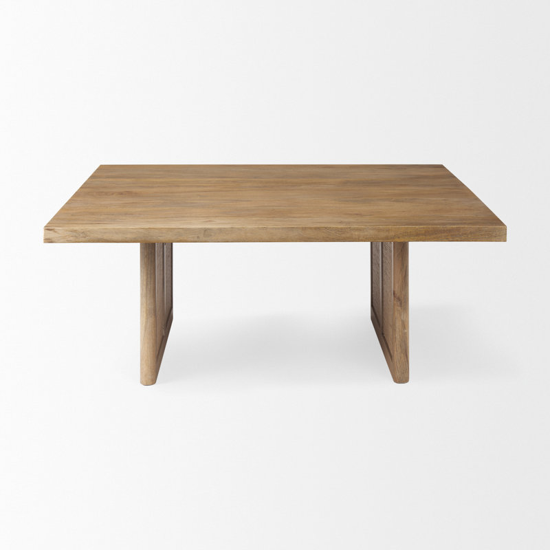 Solid Wood Coffee Table, Light Brown