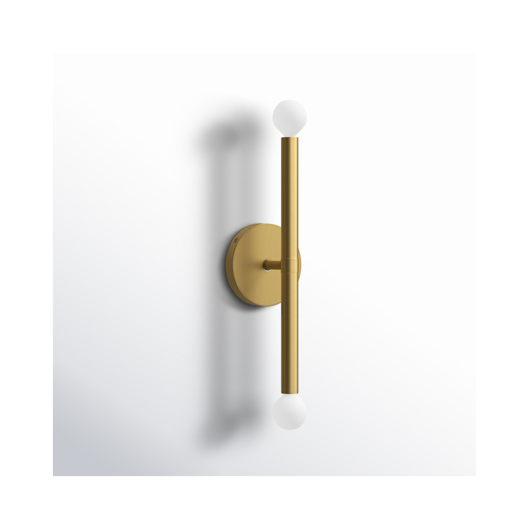 Jamir 2-Light Steel Dimmable Wallchiere , Gold