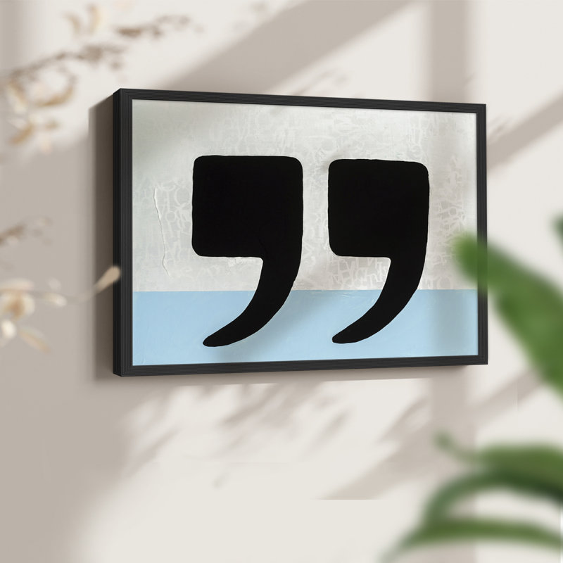 Il a dit qu'elle a dit - Reproduction encadrée - Restickable, H 11 po x l 14 po, Noir, noir, noir, noir