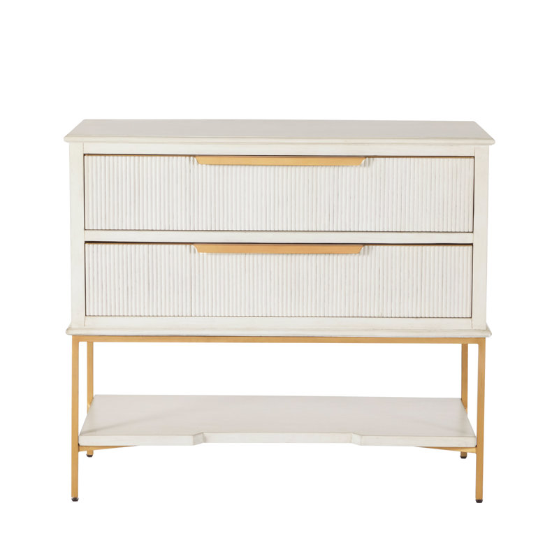 Riggs 2 - Drawer Iron Nightstand