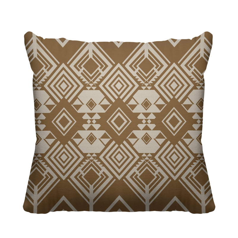 Housse et insert de coussin extérieur d'extérieur, Beige, L 17 po x H 17 po