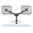 Swivel Arm Height Adjustable Universal 2 Screen Desk Mount