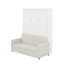 Lit escamotable double pleine grandeur avec coussin-341026599-341026596