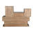 Commode 8 tiroirs en bois massif l 65 po