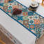  Nappe imprimée à la main pour tables carrées, housse de table géométrique Boho avec bords frangés, nappe décorative pour la cuisine et la salle à manger, 59 po x 59 po-132962379-132962398