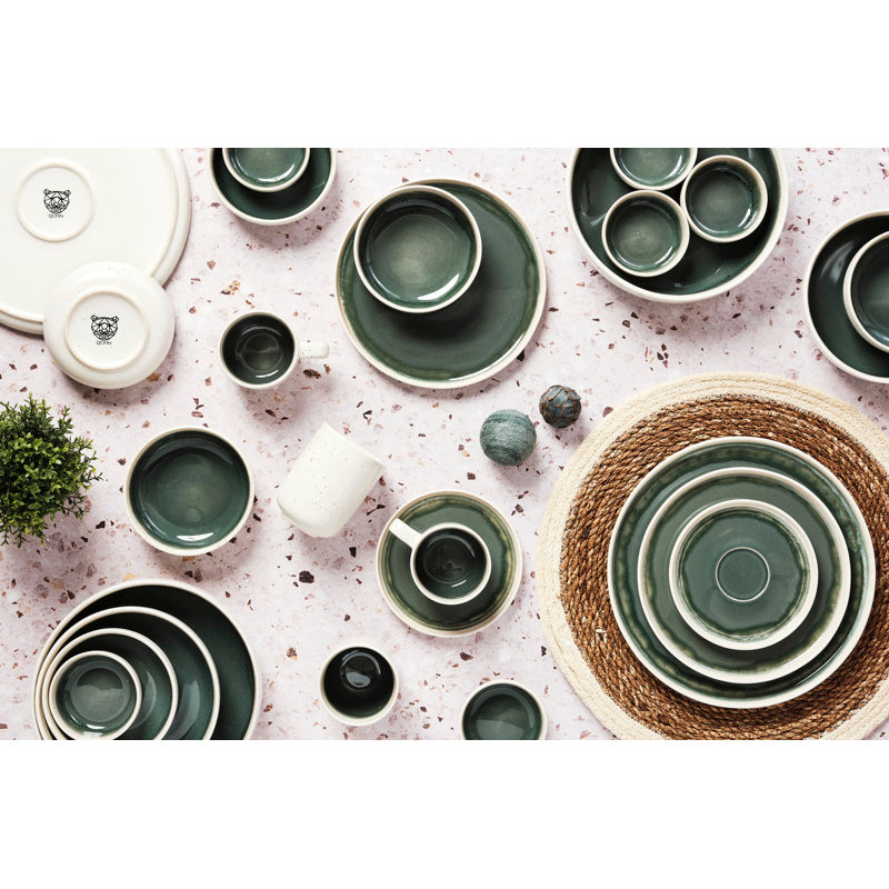 Teller OXYGEN 21,5cm - 6er-Set - Graugrün, Gray/Green