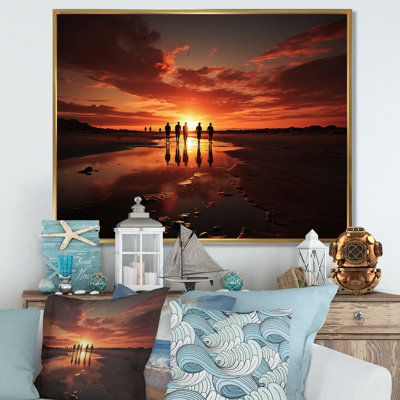 " Beach Silhouettes Sunset IV "