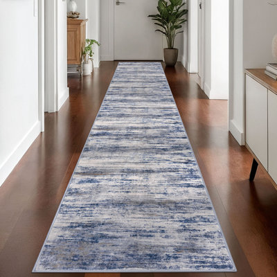 Tapis de couloir coulissant moderne moderne antidérapant 2,6 x 14 
