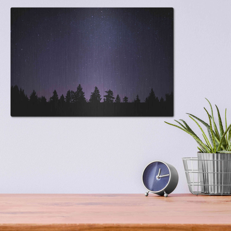 «Twilight Stars» par Inconnu, art mural en métal, H 12 po x l 16 po