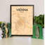 Vienna City Map - No Frame Print-991174970
